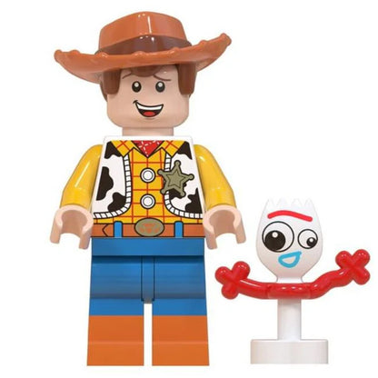 Bargain Brix Woody w/ Forky Storytime Toy Adventures Figurine Collectible Set