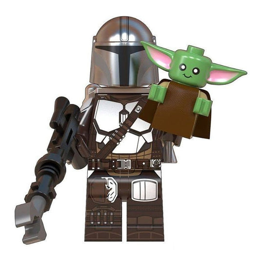 Star Wars Mandalorian with Grogu (Baby Yoda) Figurine