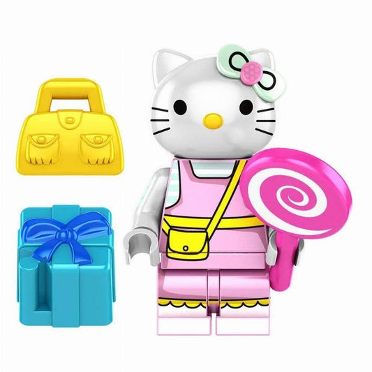 Cute Bow Cat Girl Figurine