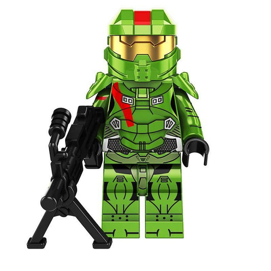 Elite Green Armor Space Soldier Figurine